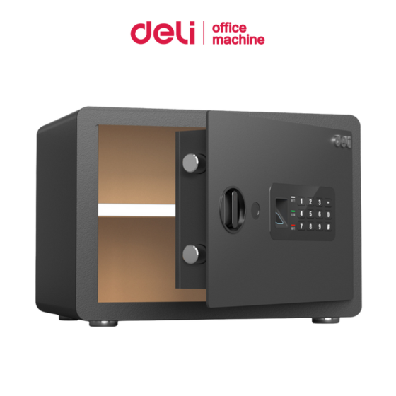 Deli Safes, Electronic Safes Smart Safe Fingerprint Scanner Digital Safe Can Unlock in 3 Ways High Security Rust-Proof Coating Fire-Resistant Safe Box ราคา 1,759 บาท*ส่งฟรี