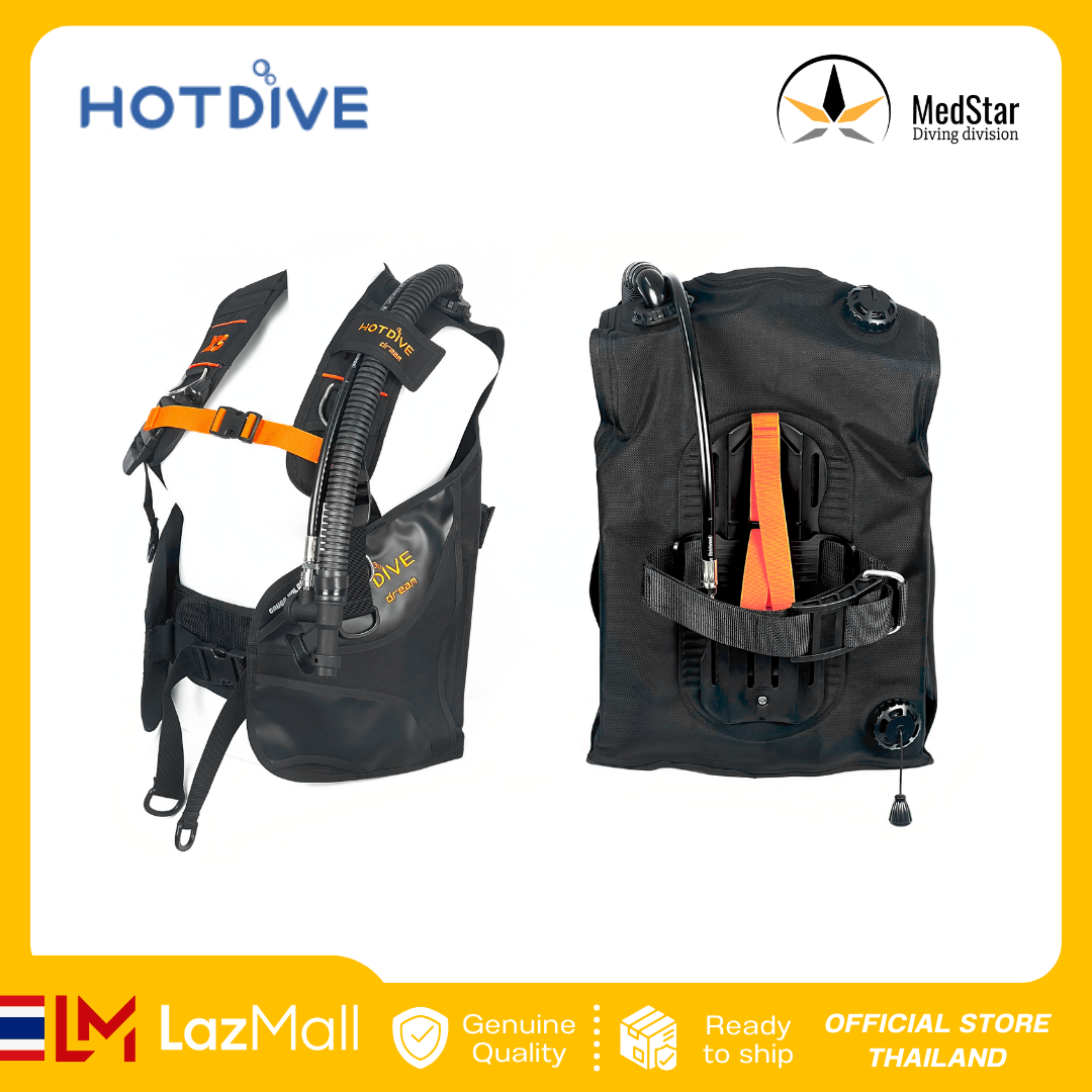Hotdive - BCD Vest type Light Durable (Black) Size: XS/S/M/L/XL ราคา 15,340 บาท*ส่งฟรี