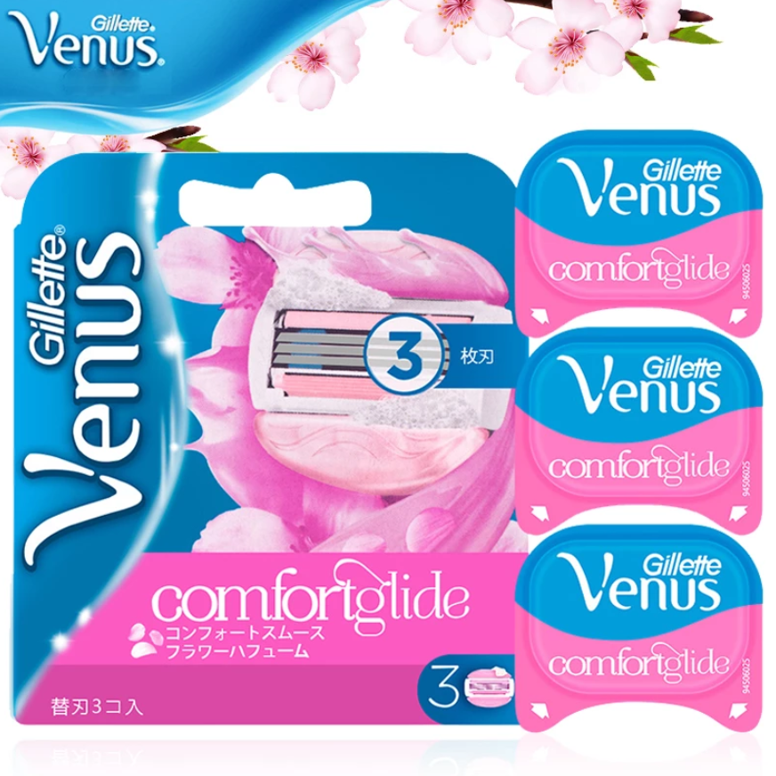 Gillette Venus Women Razor Blade 3 Layers with Soap Bar Smooth Shaving Blade Lady Body Curve Replacement Cartridge Refills 3 Pcs 🔥 Ready to Send 🔥 Women's Razor Blades 3 Layers Soap Bar Smooth Razor Blades Women Curved Body Replacement Cartridges 3 Piec ราคา 412 บาท*ส่งฟรี