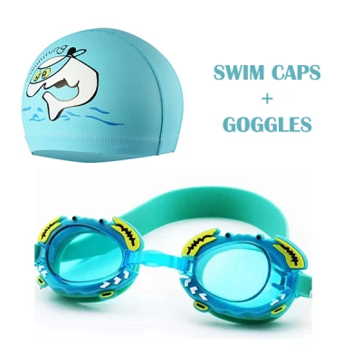 ชุดอุปกรณ์ แว่นว่ายน้ำ สำหรับเด็ก Swim Goggles Set for Kids มีหมวกว่ายน้ำ + แว่นว่ายน้ำ ครบชุด (1)