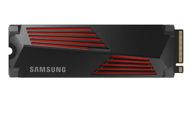 SAMSUNG SSD 1 TB SSD (เอสเอสดี) SAMSUNG 990 PRO WITH HEATSINK - PCIe 4x4/NVMe M.2 2280 (MZ-V9P1T0CW) ราคา 11,990 บาท*ส่งฟรี