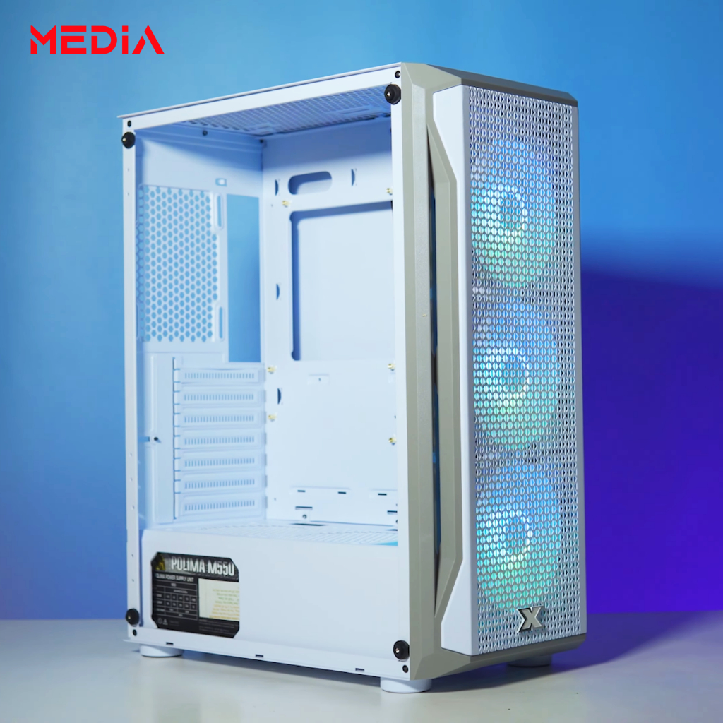Xigmatek Gaming X Arctic White Tg Case with Glass Cover and Rgb Fans for Gamers and Pcs. ราคา 1,704 บาท*ส่งฟรี