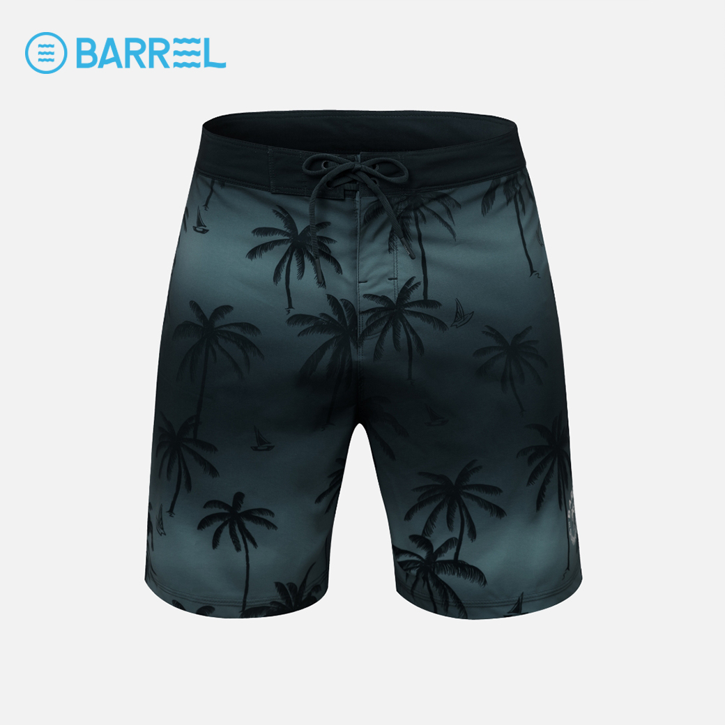 BARREL UNISEX SUNSET PALM TREE BOARD SHORTS BLACK - กางเกงว่ายน้ำ กางเกงขาสั้น กางเกงวิ่ง-3WB004U_U4BKXX ราคา 2,331 บาท*ส่งฟรี