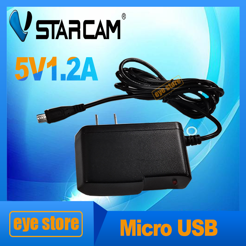 รูปภาพรายละเอียดของ DC อะแดปเตอร์ Adapter 5V 1.2A 2000mA (แบบ Micro USB) ของแท้จากโรงงานVSTARCAM สำหรับ Vstarcam และ IP CAMERA ทั่วไป