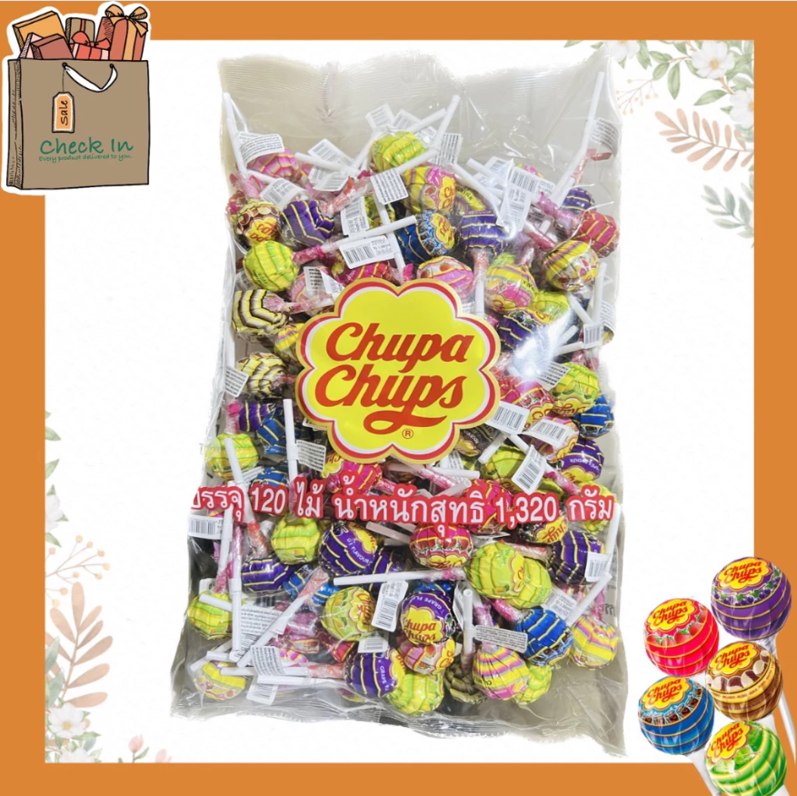 The best of Chupa Chups the best of the best of Jupa kiss 120 mixed fruits 1,320G. ราคา 585 บาท*ส่งฟรี
