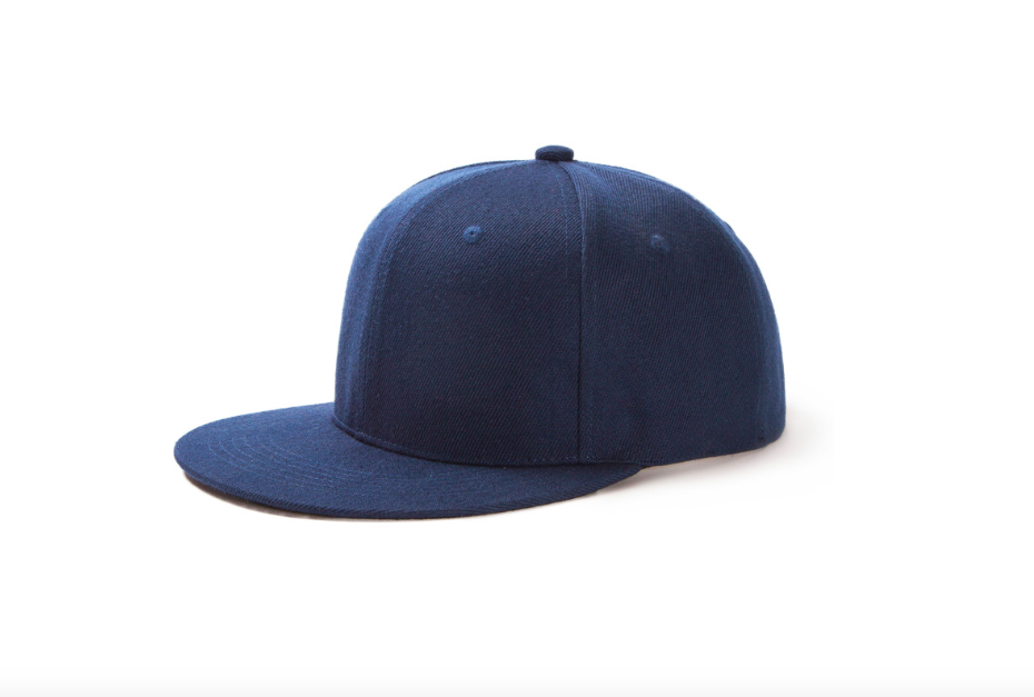 หมวก Snapback Cap ทรง Hip Hop สีดำ ด้านหลังเต็มใบ  รุ่นนี้ผ้าหนาพิเศษ