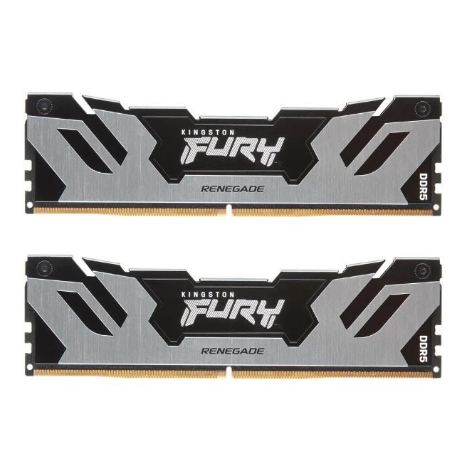 48GB (24GBx2) DDR5 7200MHz RAM (หน่วยความจำ) KINGSTON FURY RENEGADE DDR5 (INTEL XMP) (BLACK-SILVER) (KF572C38RSK2-48) ราคา 12,820 บาท*ส่งฟรี