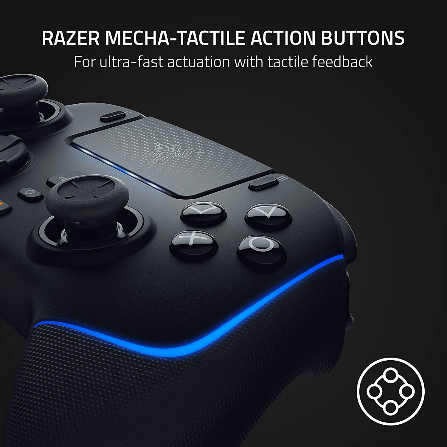 Razer Wolverine V2 Pro Wireless Gaming Controller for PS5™ and PC [Black] จอยเกมไร้สาย สีดำ ของ