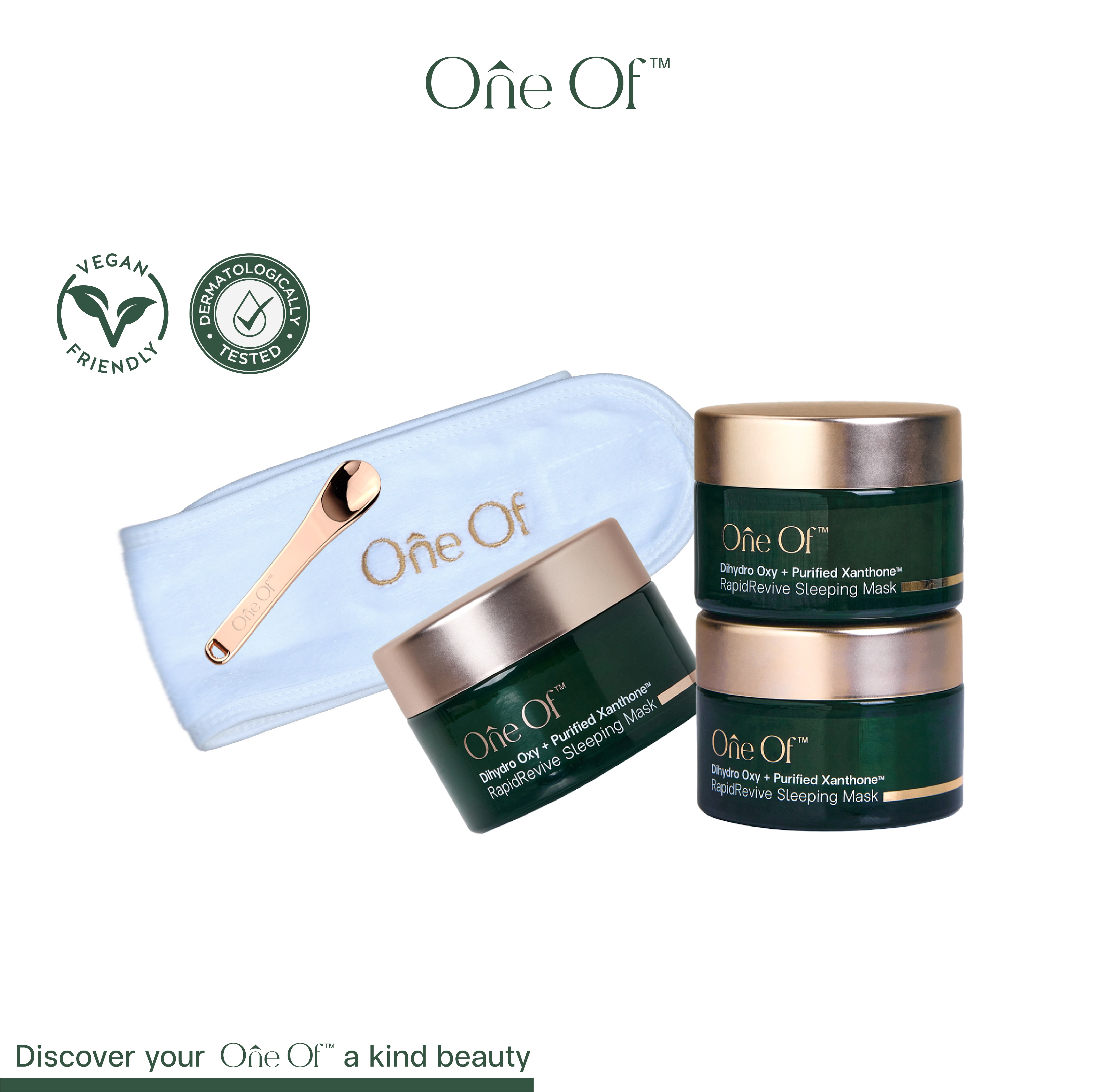 One Of™ 3 ชิ้น แถมฟรีช้อนตักครีม+ผ้าคาดผม ราคา 3,270 บาท*ส่งฟรี