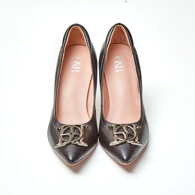 O&B รองเท้าส้นสูงหนังแกะ รุ่น DIANA CREST 2 INC IN DAILY BLACK-11100SS33017F_H9BKXX ราคา 4,290 บาท*ส่งฟรี