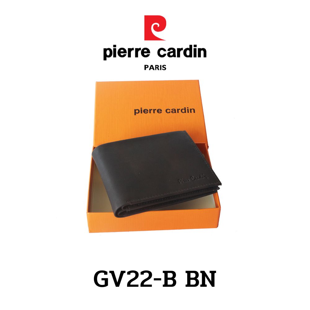 Pierre Cardin (ปีแอร์ การ์แดง) กระเป๋าธนบัตร กระเป๋าสตางค์เล็ก กระเป๋าสตางค์ผู้ชาย กระเป๋าหนัง กระเป๋าหนังแท้ รุ่น GV22-B พร้อมส่ง ราคาพิเศษ ราคา 1,299 บาท*ส่งฟรี