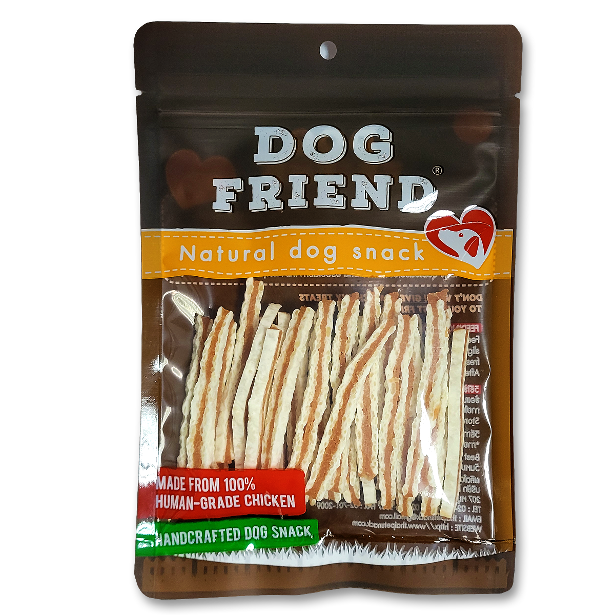 Dog Friend – Chewy chicken sandwich 130g x 2 Packs ราคา 229 บาท*ส่งฟรี