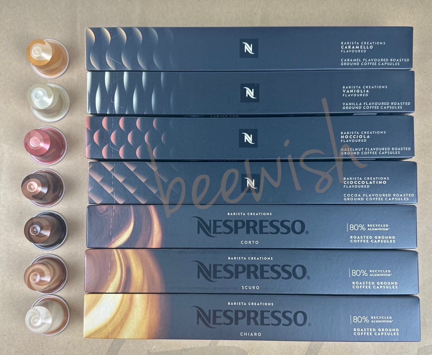 พร้อทส่ง!! แคปซูลกาแฟ เนสเพรสโซ่ Nespresso Capsule รุ่น Original กลุ่ม Baristra Creation ของแท้จากช๊อป Coffee pods กาแฟแคปซูล จำนวน 10แคปซูล/หลอด ราคา 310 บาท*ส่งฟรี