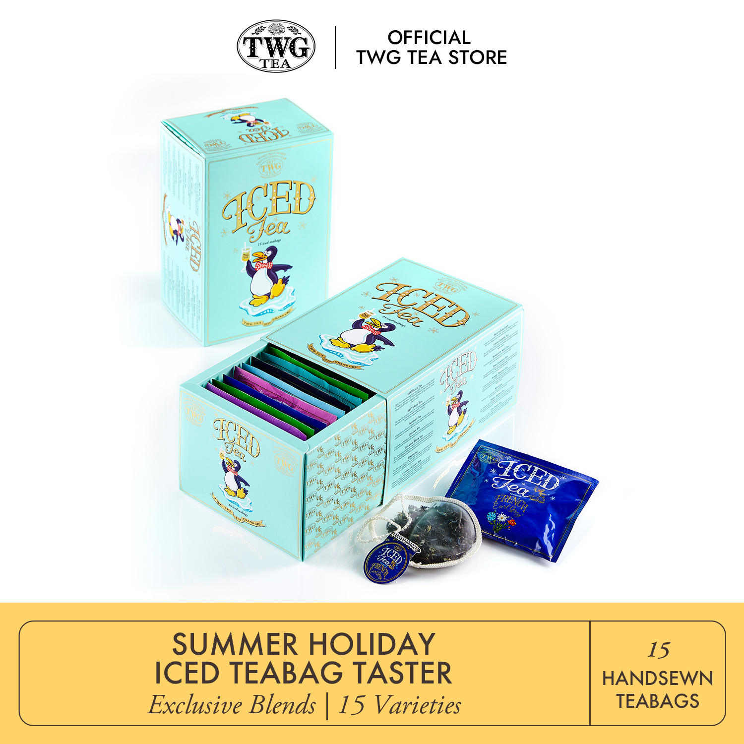 TWG Tea | Summer Holiday Iced Teabag Taster Set (15 x 7g) ราคา 1,682 บาท*ส่งฟรี