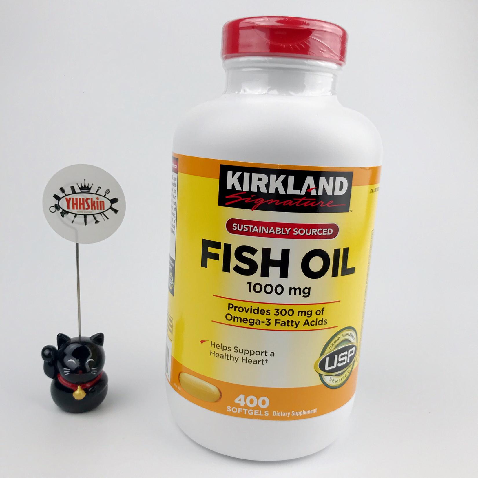 Kirkland Signature Fish Oil 1000 mg, 400 Softgels ( หมดอายุ 09/2021 )