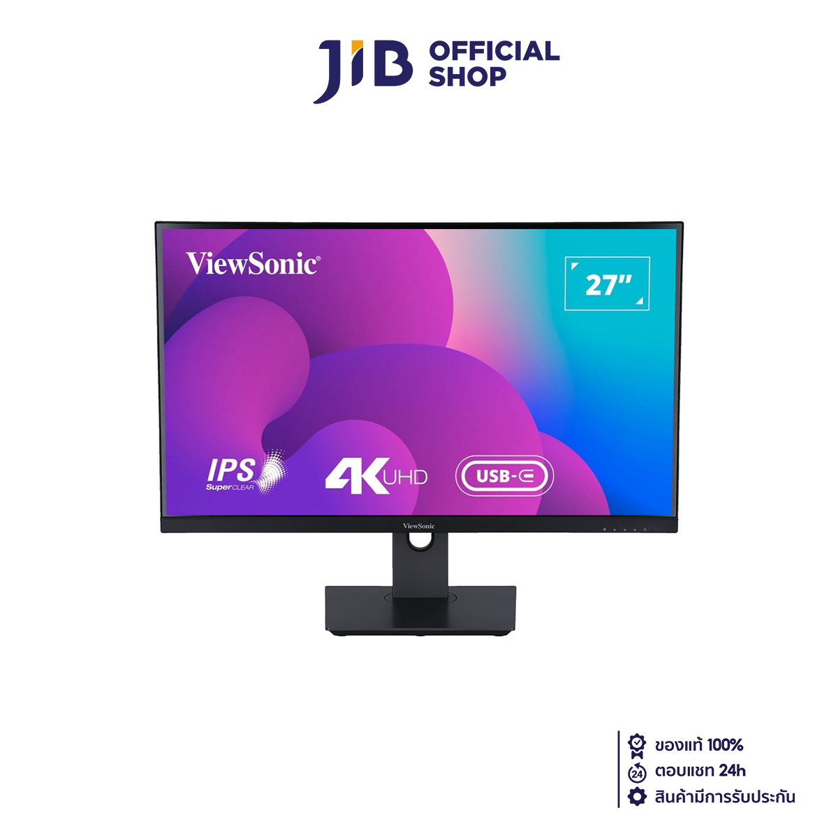 MONITOR (จอมอนิเตอร์) VIEWSONIC VX2762U-4K - 27 INCH IPS 4K 60Hz USB-C ราคา 10,470 บาท*ส่งฟรี