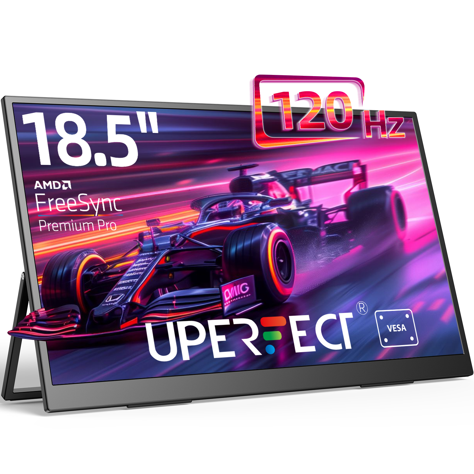 Uperfect 18.5 "computer monitor portable 120Hz Display FHD with Type C mini HDMI VESA for laptop PC ราคา 3,899 บาท*ส่งฟรี