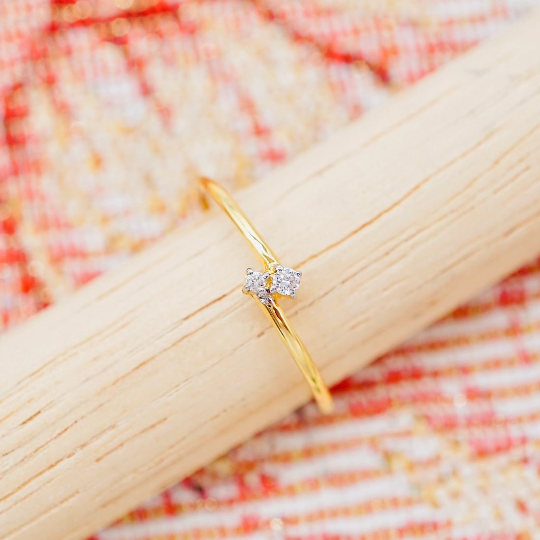 [Pcpy Jewelry] Genuine Diamond Ring 💎 Belgian Cut Diamond, 100% Water, 9K Gold (37.5% Gold Content), Available for Sale, Comes with a Warranty Card [9Kprb277] ราคา 4,390 บาท*ส่งฟรี
