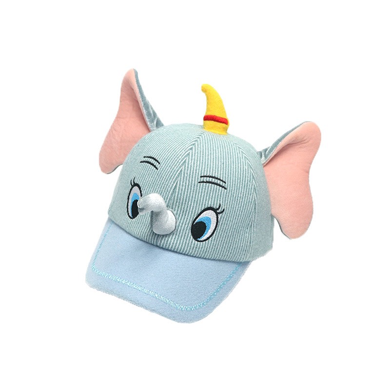 บินช้างเด็กหมวกเบสบอลใบไม้ร่วงใหม่ลายหมวกขนสัตว์หมวกอายุ3-6ปี​