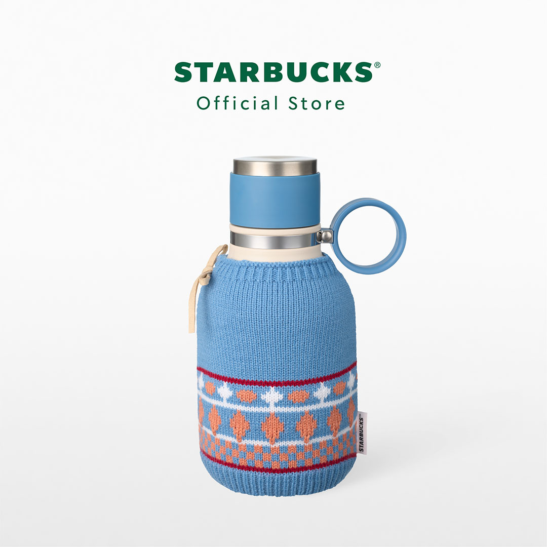 Starbucks Stainless Steel Carnival with Knitted Water Bottle 36oz. ขวดน้ำสตาร์บัคส์สแตนเลสสตีล ขนาด 36ออนซ์ A11160188 ราคา 2,000 บาท*ส่งฟรี