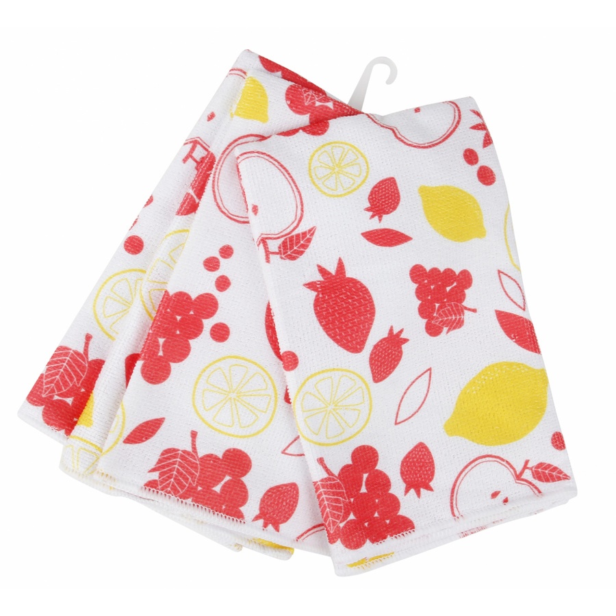 Global House ICLEAN ผ้าเช็ดทำความสะอาด 5ชิ้น ขนาด 48x40x0.1ซม.คละสี พิมพ์ลาย TG59748 รับประกันของเเท้! ราคา 99 บาท*ส่งฟรี