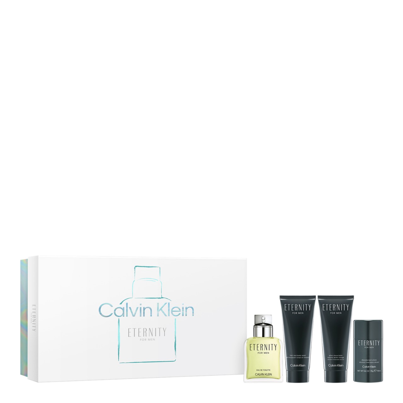 CALVIN KLEIN FRAGRANCES Eternity for Men Fragrance Sets 100 ML + Body Wash 100 ML + After Shave Balm 100 ML + Deodorant 75 ML ราคา 3,970 บาท*ส่งฟรี