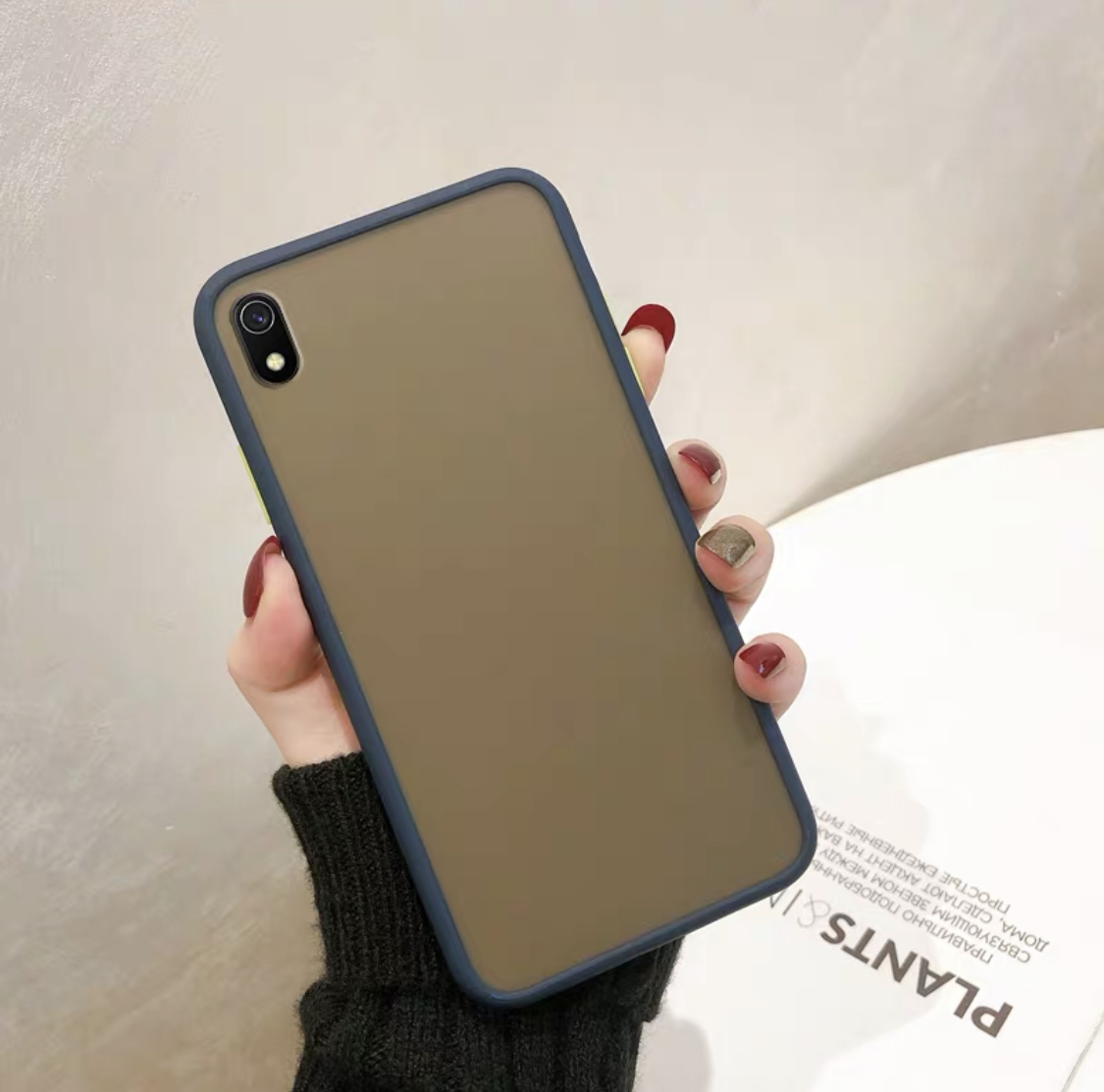 [ส่งจากไทย] เคสโทรศัพท์ วีโว่ Case Vivo Y91C เคสกันกระแทก ขอบสีหลังขุ่น