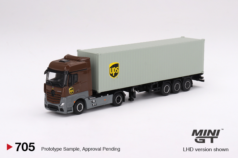 MINI GT No.705 Mercedes-Benz Actros w/ 40 Ft Container 