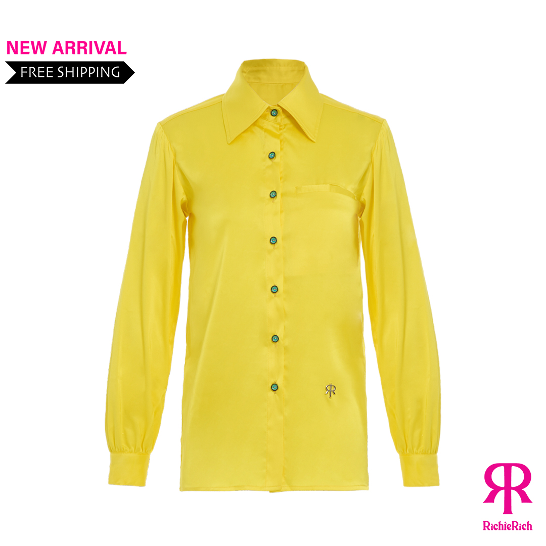 RICHIERICH By TandT - BASIC SATIN SHIRT เสื้อเชิ๊ตแขนยาวผ้าซาติน ราคา 1,043 บาท*ส่งฟรี