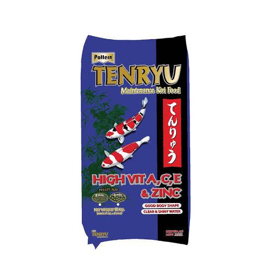 Tenryu Maintenance เท็นริวน้ำเงิน อาหารปลาคาร์ฟ สูตรเมนเทอแน้นซ์ เม็ด 2 ม.ม. , 4 ม.ม. ขนาด 12 Kg. ราคา 986 บาท*ส่งฟรี