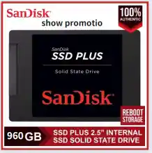 ภาพขนาดย่อของภาพหน้าปกสินค้าSanDisk SSD PLUS 3D NAND 2.5" SATA Solid State Drive Max. 560MB/s ((120G/240G/480G/960G) เหมาะสำหรับโน๊ตบุ๊คและเดสก์ท็อป1-3 วัน รับประกัน 3 ปี จากร้าน Kasena บน Lazada