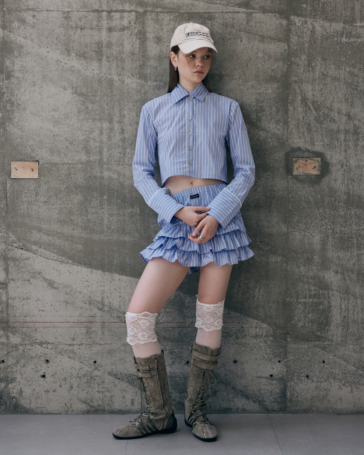 PAUL RUFFLED SHORTS  กางเกงขาสั้นระบาย สินค้าพร้อมส่ง ราคา 1,574 บาท*ส่งฟรี