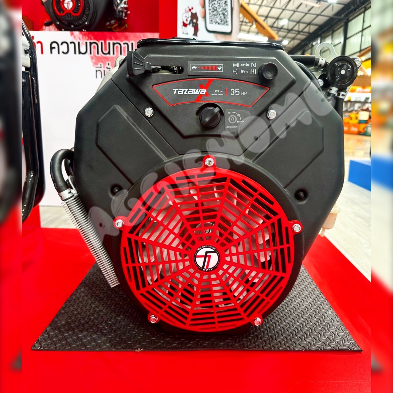 Tazawa Engine Model Tazawa X V-Twin 35 Horsepower 999Cc. (Electric Starter) 4-Stroke Engine, 2-Cylinder, Gasoline Engine, Gasoline Engine, Multi-Purpose Engine, Boat Engine, Agricultural Tools, Delivered Throughout Thailand. ราคา 57,990 บาท*ส่งฟรี