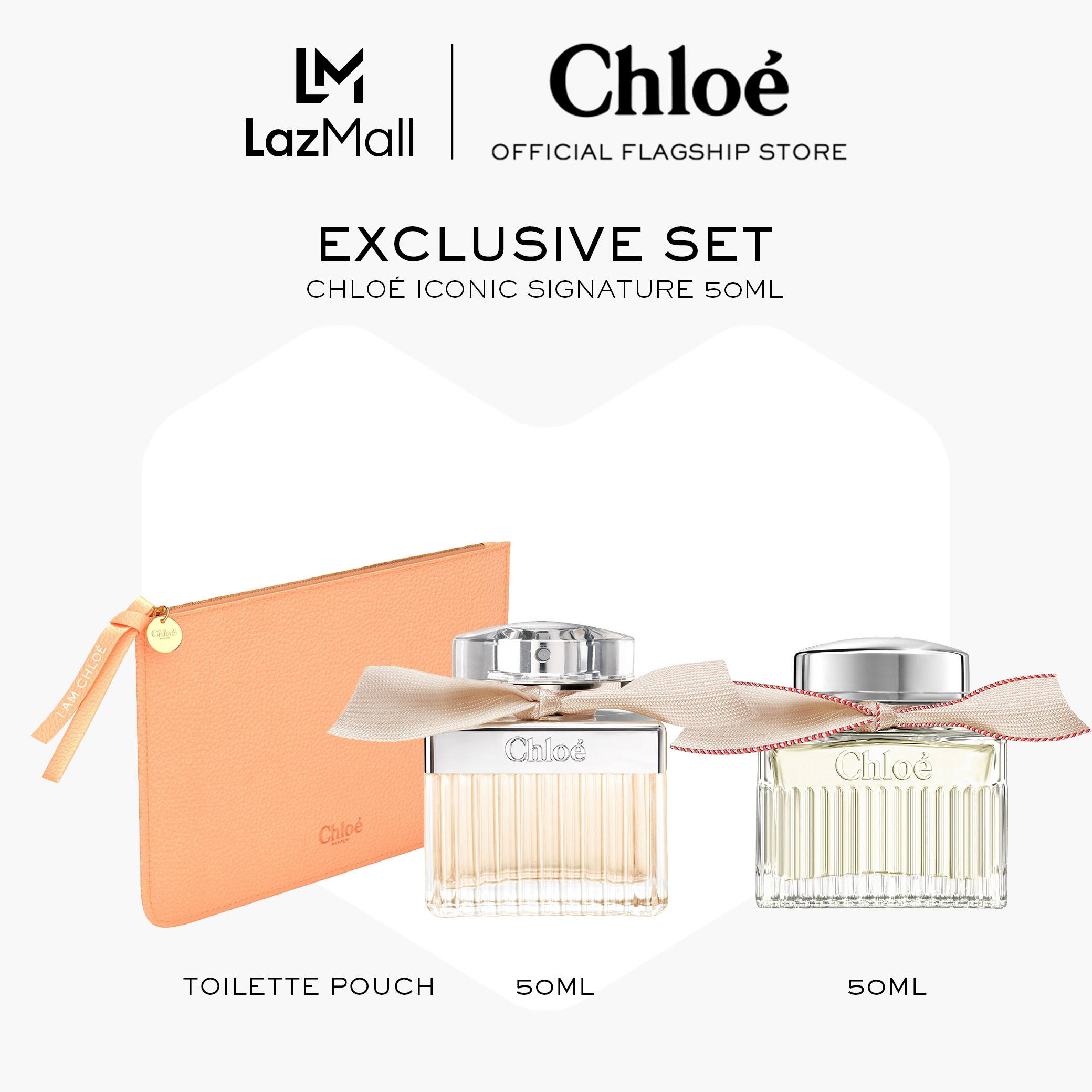 น้ำหอม น้ำหอมผู้หญิงผู้ชายกลิ่นติดทนนาน Chloe Chloé Iconic Signature - Signature EDP 50ml + L'Eau de Parfum Lumineuse 50ml