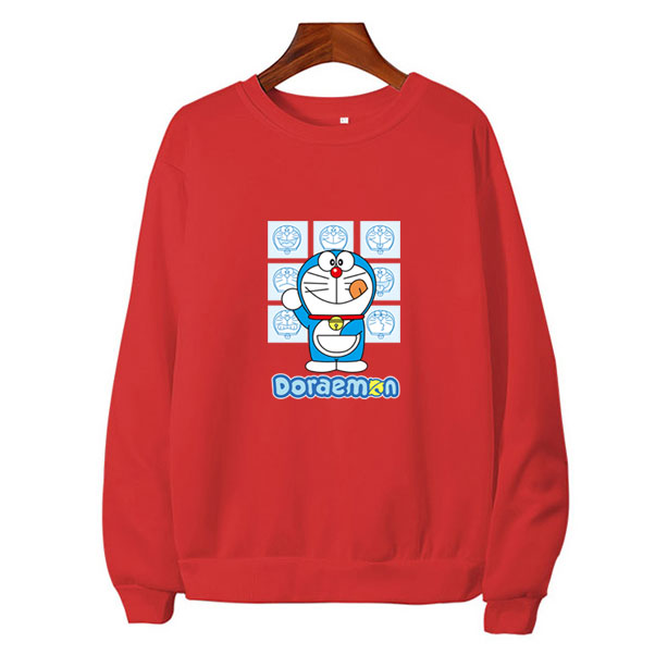 Fashion Shop Stoer เสื้อกันหนาว เสื้อแจ็คเก็ต ใส่กันแดดกันลมใส่สบาย เสื้อแขนยาว เสื้อยืด เสื้อผ้าแฟชั่น เสื้อคอกลม Sweater พร้อมส่ง ลาย Doraemon Y0284