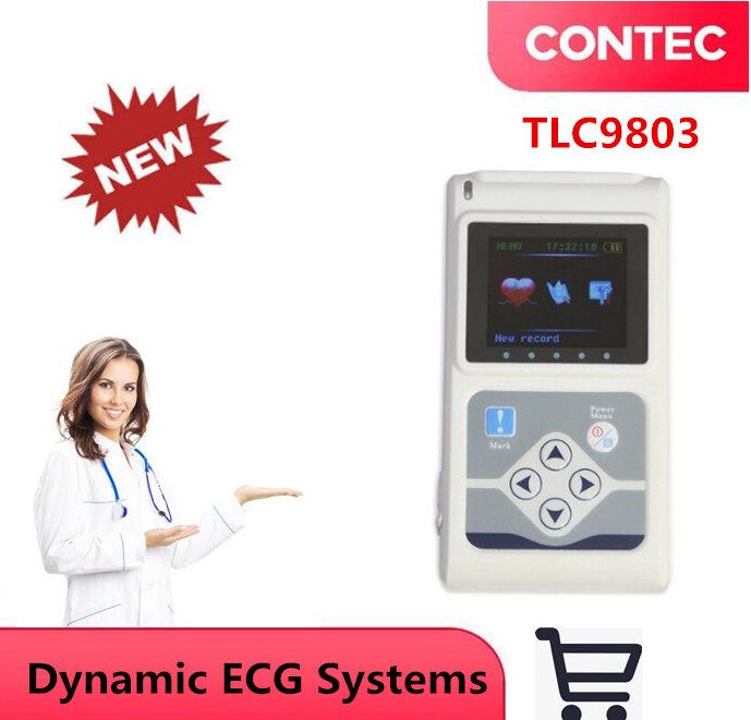 CONTEC TLC9803 3 Lead Dynamic 24 hours ECG/EKG Holter Monitor Alalyzer Recorder with PC Software USB NEW one Year warranty ราคา 10,346 บาท*ส่งฟรี