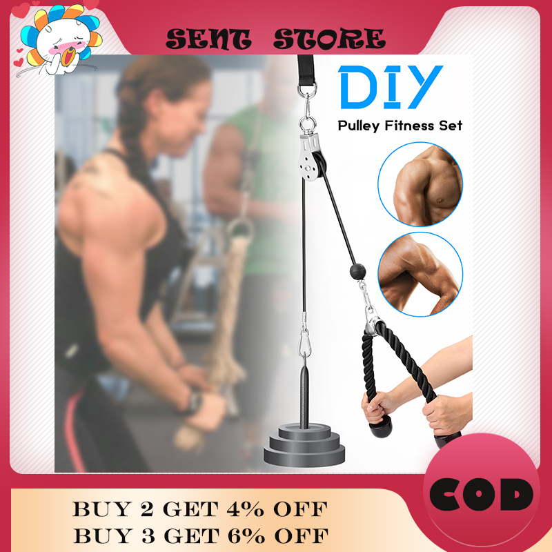 【SENT Store】Fitness DIY Pulley Cable Machine Attachment System Loading Pin Lifting Arm Biceps Triceps Blaster Hand Strength Training Equipment