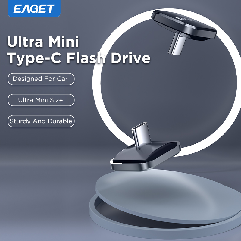 Eaget U8C Ultra-Compact Type-C Flash Drive for Cars | Extra Small Size, Strong and Durable. | Use in Cars ราคา 176 บาท*ส่งฟรี