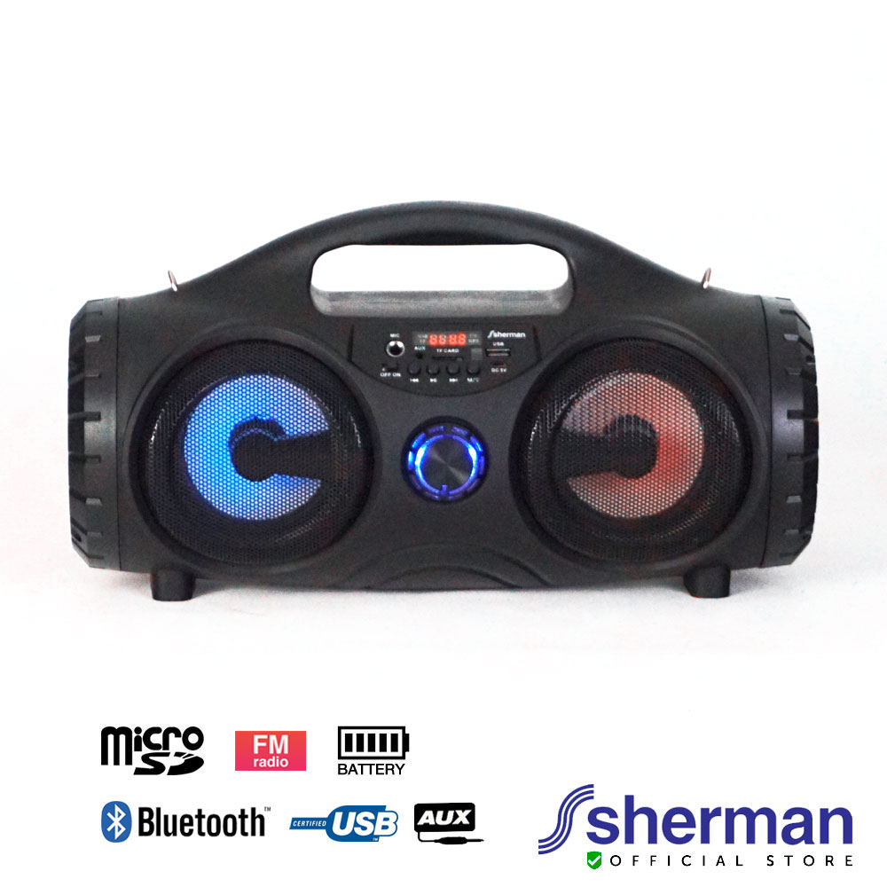Sherman ลำโพงแบบพกพา Bluetooth รุ่น J-3333 ราคา 990 บาท*ส่งฟรี