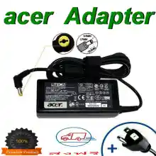 ภาพขนาดย่อสินค้าAdapter Acer 19V/3.42A 5.5x1.7mm สายชาร์จโน๊ตบุ๊ค สายชาร์จ ที่ชาร์แบตเตอรี่ battery สายชาร์จโน๊ตบุ๊คราคาถูก สายชาร์จโน๊ต อะแดปเตอร์โน๊ตบุ๊ค สายชาร์จคอม