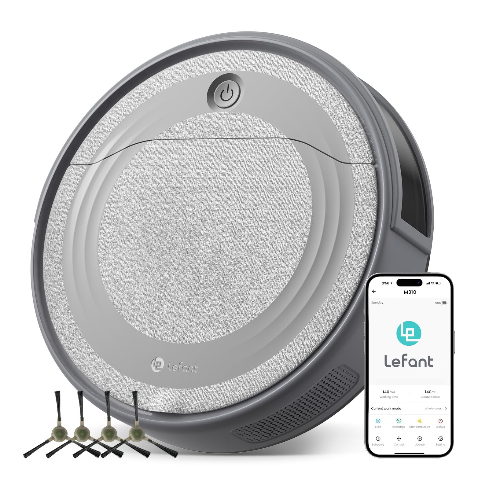 Lefant M310 _ robot vacuum cleaner powerful suction 5500PA _ magnetic mop handle with facial tissue ราคา 18,888 บาท*ส่งฟรี