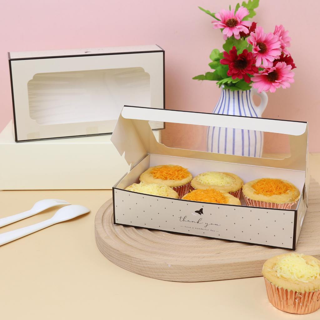 Boxjourney long chiffon box 12x22x5 cm. (white/printed pattern) (20 pieces/pack) ราคา 122 บาท*ส่งฟรี