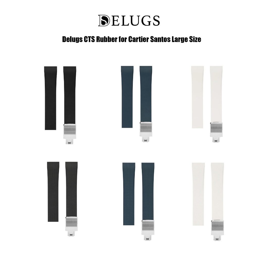 สายนาฬิการุ่น Delugs CTS Rubber for Cartier Santos Large and Medium Size ราคา 15,900 บาท*ส่งฟรี