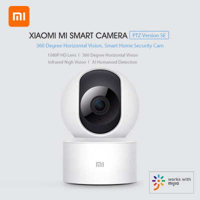 Xiaomi Mi Smart Camera PTZ SE MJSXJ08CM 1080P HD Home Security Camera Infrared Night Vision AI Humanoid Detection 360degree Horizontal Vision Mijia APP Remote