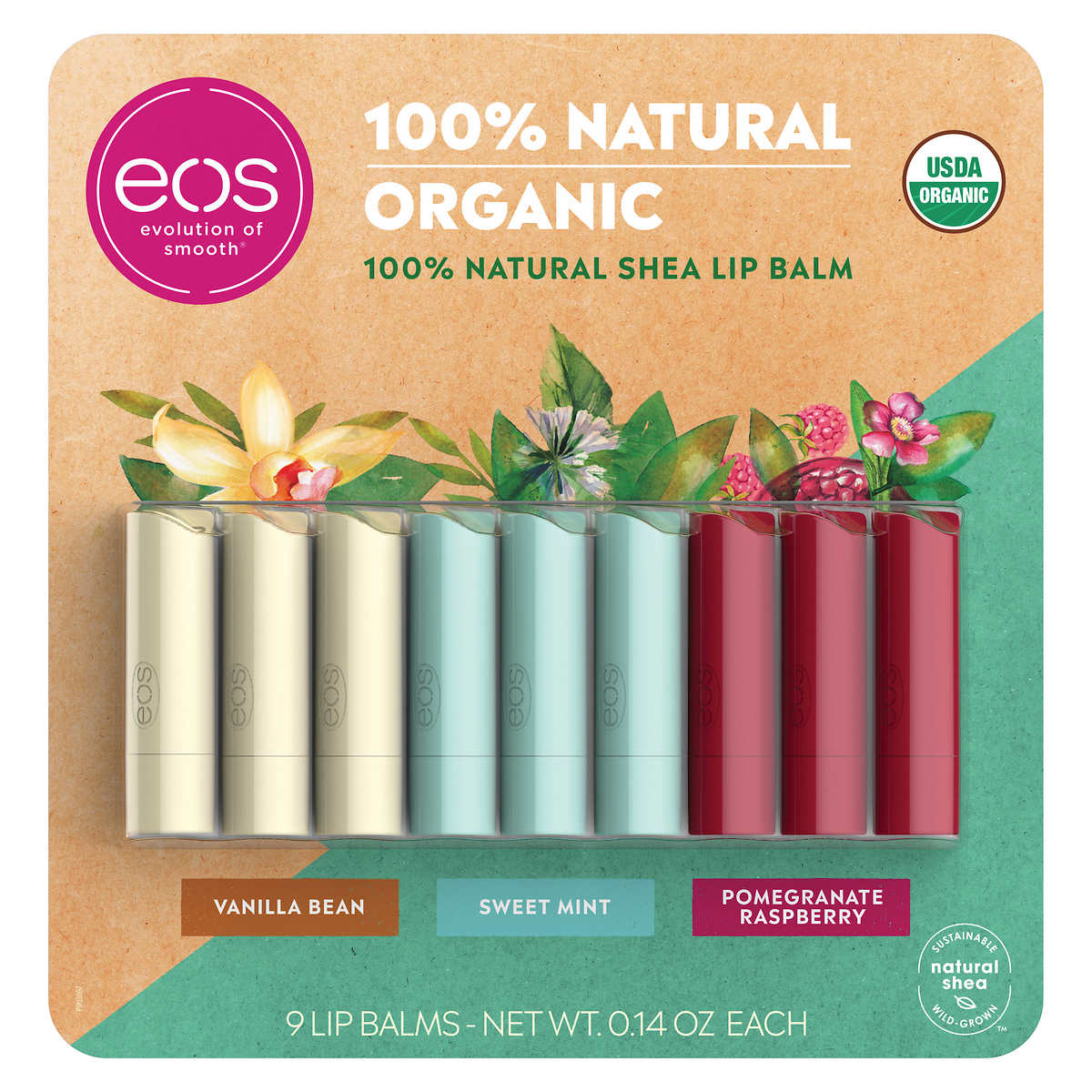 เกี่ยวกับสินค้า (1 แท่ง) eos All Natural Lip Balm ลิปบาล์ม จากธรรมชาติ สินค้าจากอเมริกาค่ะ