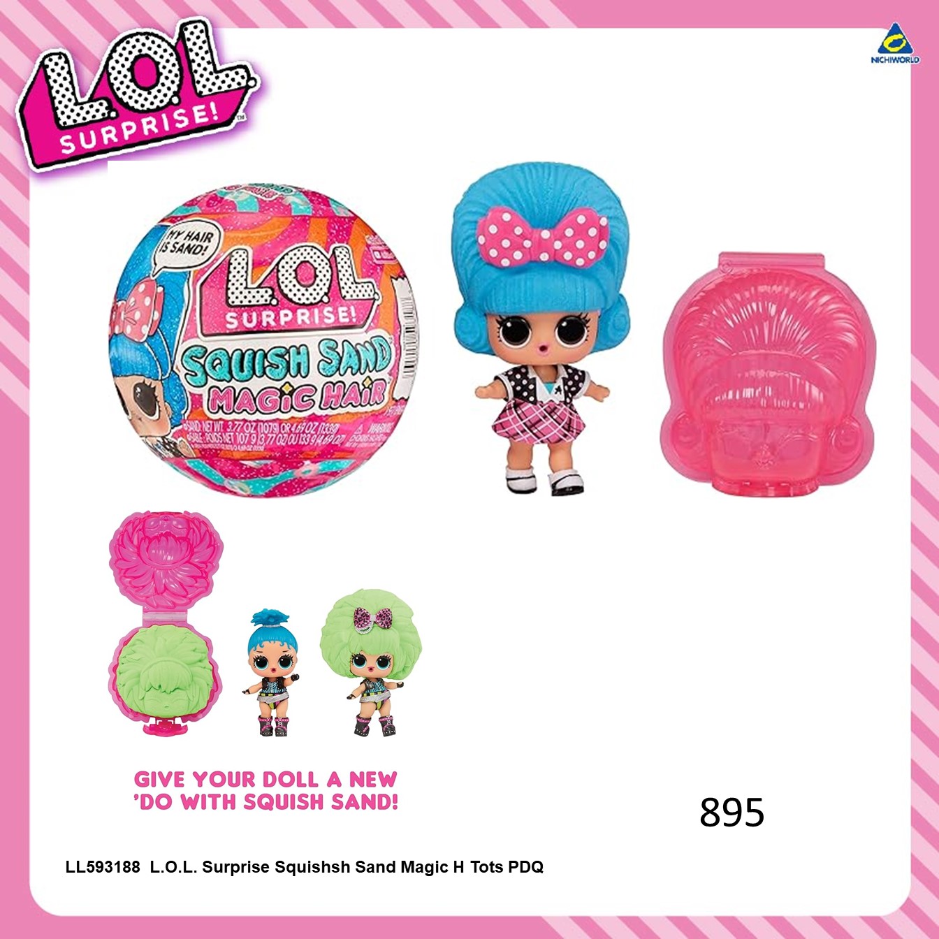 LOL(แอลโอแอล)Surprise Squish Sand Magic H Tots PDQของเล่นตุ๊กตาแอลโอแอลเซอร์ไพร์ส แซน เมจิก รหัส LL593188 ราคา 759 บาท*ส่งฟรี