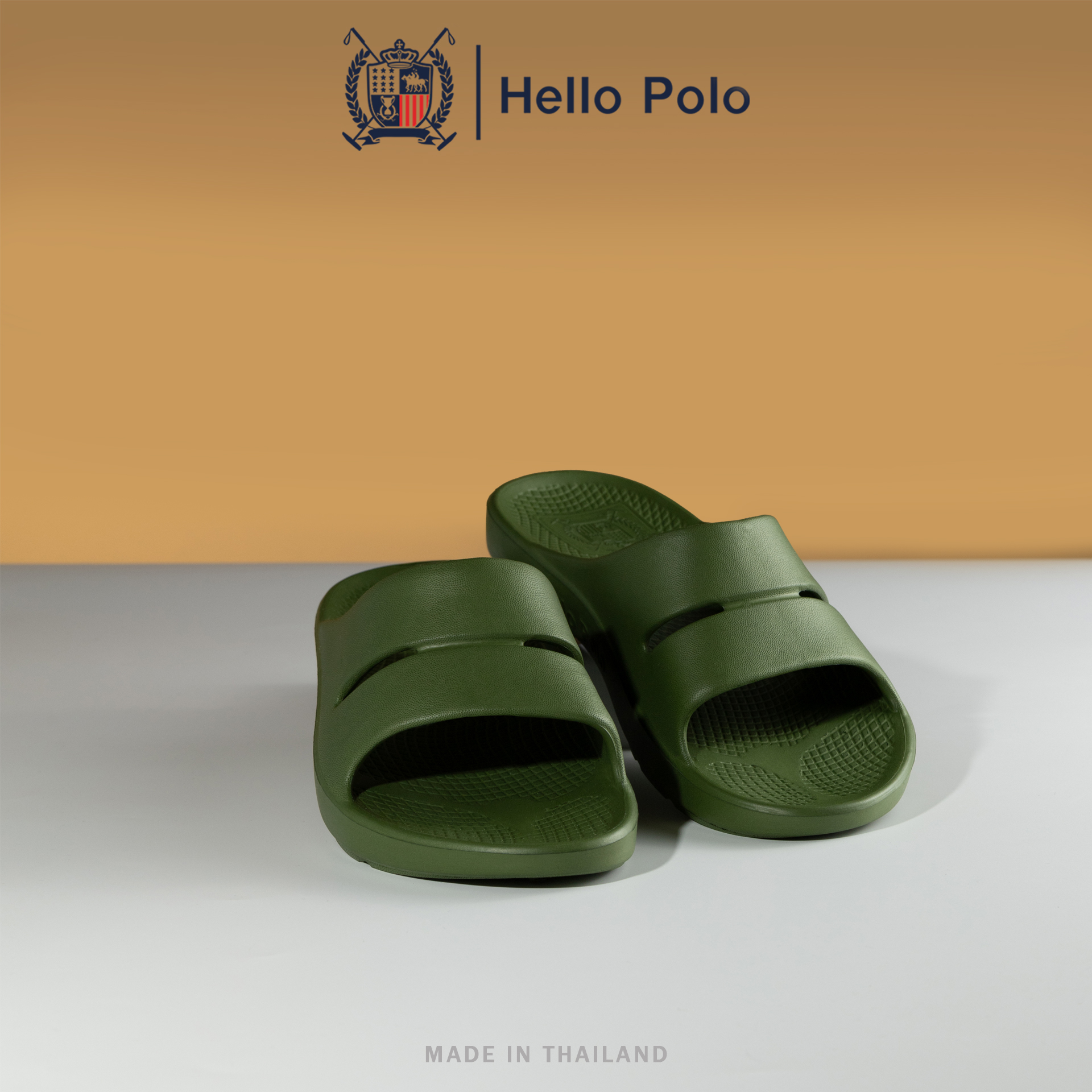 Hello Polo slippers soft sole slippers lightweight slippers stylish slippers for men women shower hp8001 ราคา 129 บาท*ส่งฟรี