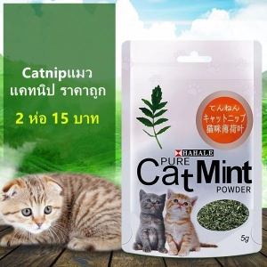 ภาพหน้าปกสินค้าอาหารแมว Catnip กัญชาแมว ช่วยขับถ่ายขน ช่วยระบบเผาผลาน เจริญอาหาร กระปรี้กระเปร่า 5 กรัม / ถุง ซึ่งคุณอาจชอบราคาและรีวิวของสินค้านี้