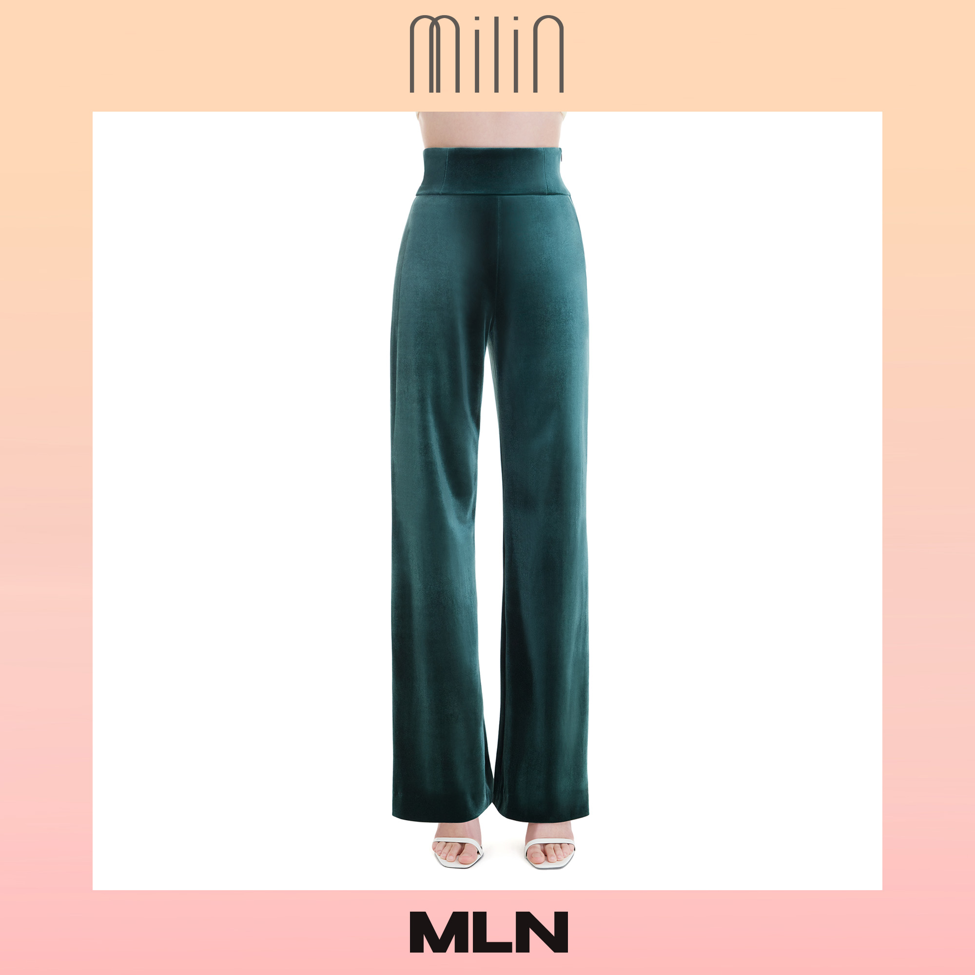 [MILIN] High waist straight wide leg Velvet pants กางเกงเอวสูงขายาวตรงผ้ากำมะหยี่ Euphoric Pants / MLN ราคา 1,868 บาท*ส่งฟรี