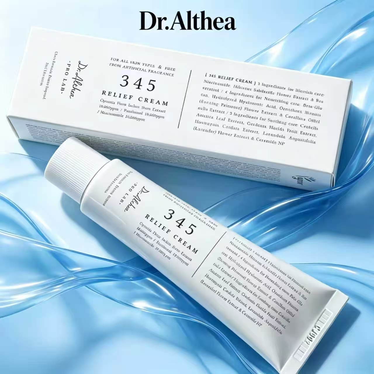 Dr.Althea 345 Cream, Size 100ml, 3in1 Formula, Soothes Sensitive Skin, Reduces Redness, Adds Ceramide, Restores the Skin's Protective Barrier. ราคา 412 บาท*ส่งฟรี